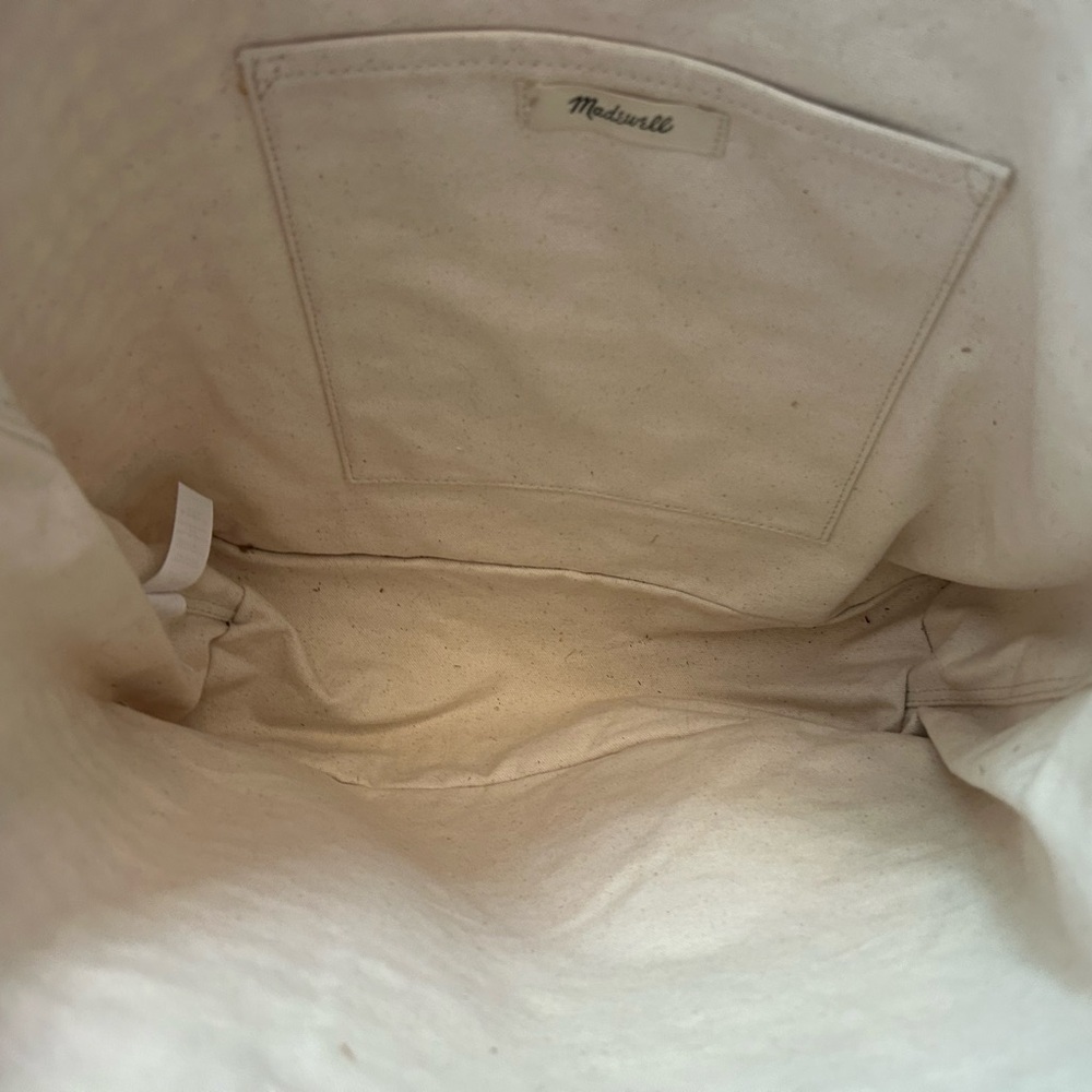 Madewell The Transport Tote: Straw Edition Pink - Picture 5 of 6